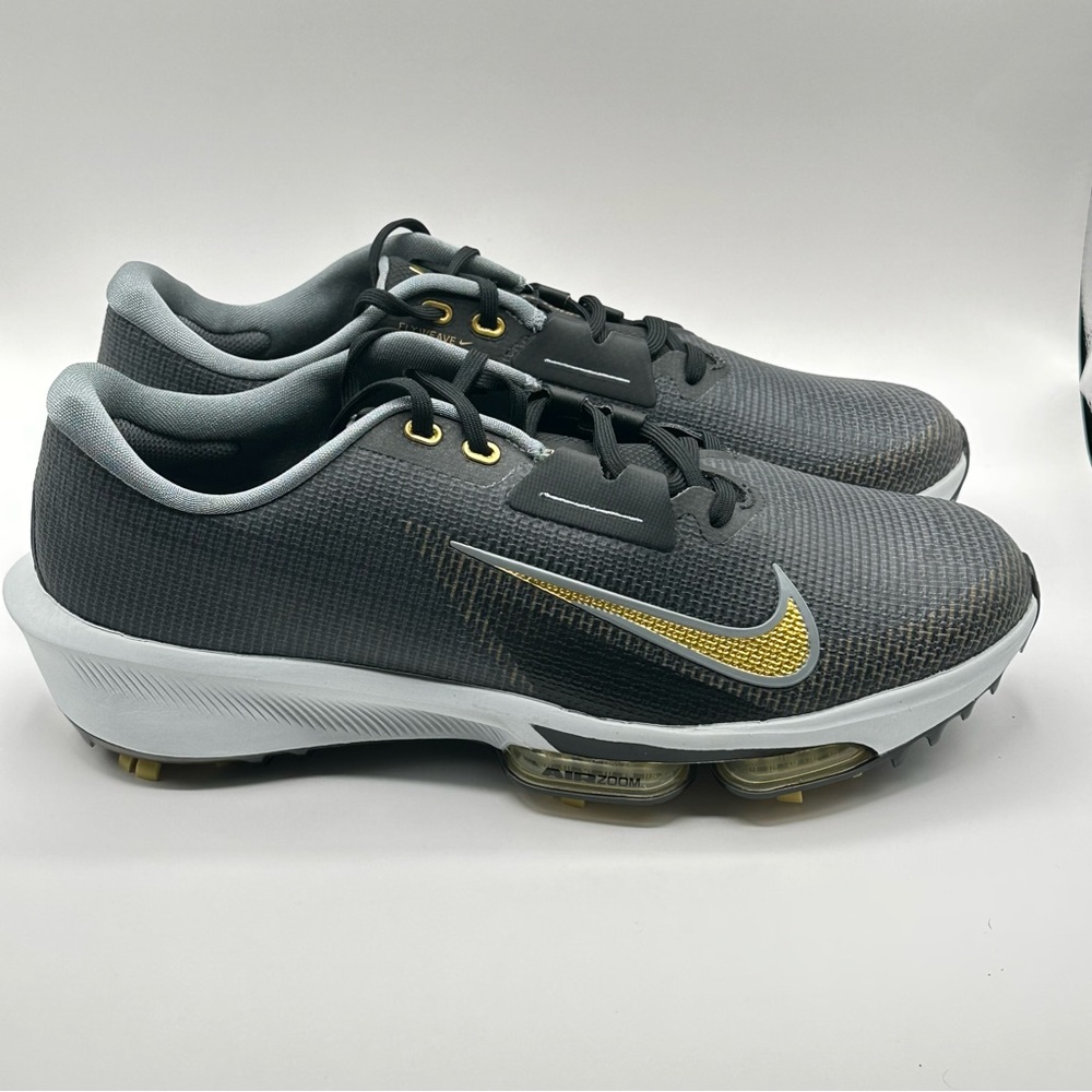 Men’s - Nike Air Zoom Infinity Tour 2 Black Gold Golf FD0217-003 New - Picture 4 of 16